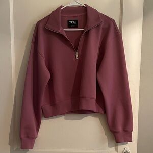 Abercrombie YPB neoKNIT MAX Half-Zip, Pink Size S